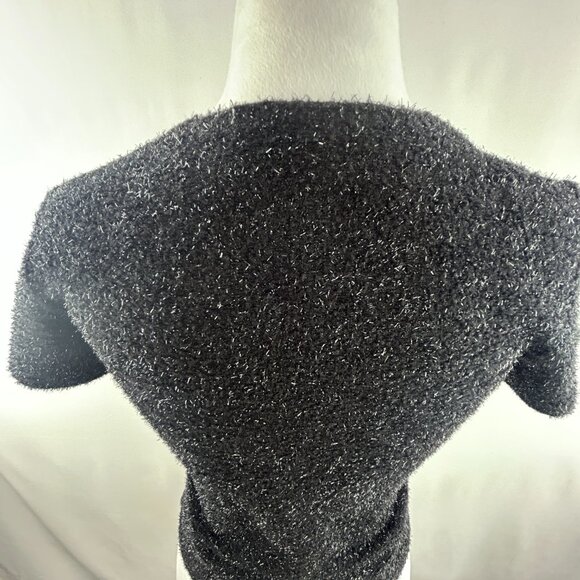 San Francisco metallic black knit festive top – Small - Picture 6 of 7